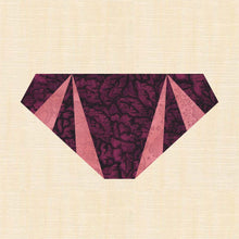 Load image into Gallery viewer, Hipster Panties, Foundation Paper Piecing, FPP Pattern, 3 sizes FPP Patterns- Full Bobbin Designs foundation paper piecing patterns quilt block patterns sewing patterns