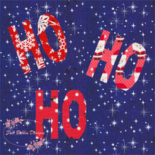 Load image into Gallery viewer, Ho Ho Ho! Foundation Paper Piecing Pattern (FPP Pattern), Quilt Block, 3 sizes FPP Patterns- Full Bobbin Designs foundation paper piecing patterns quilt block patterns sewing patterns
