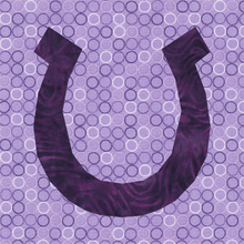 Load image into Gallery viewer, Horsehoe, Foundation Paper Piecing Pattern (FPP Pattern), Quilt Block, 3 sizes FPP Patterns- Full Bobbin Designs foundation paper piecing patterns quilt block patterns sewing patterns