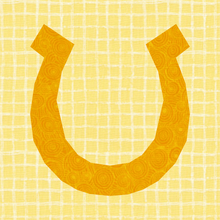 Load image into Gallery viewer, Horsehoe, Foundation Paper Piecing Pattern (FPP Pattern), Quilt Block, 3 sizes FPP Patterns- Full Bobbin Designs foundation paper piecing patterns quilt block patterns sewing patterns