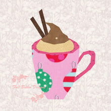 Load image into Gallery viewer, Hot Chocolate, Foundation Paper Piecing Pattern (FPP Pattern), Quilt Block, 3 sizes FPP Patterns- Full Bobbin Designs foundation paper piecing patterns quilt block patterns sewing patterns