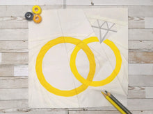 Load image into Gallery viewer, I Do, Foundation Paper Piecing Pattern (FPP Pattern), Quilt Block, 3 sizes FPP Patterns- Full Bobbin Designs foundation paper piecing patterns quilt block patterns sewing patterns