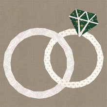 Load image into Gallery viewer, I Do, Foundation Paper Piecing Pattern (FPP Pattern), Quilt Block, 3 sizes FPP Patterns- Full Bobbin Designs foundation paper piecing patterns quilt block patterns sewing patterns