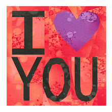 Load image into Gallery viewer, I Love You, Foundation Paper Piecing Pattern (FPP Pattern), Quilt Block, 3 sizes FPP Patterns- Full Bobbin Designs foundation paper piecing patterns quilt block patterns sewing patterns