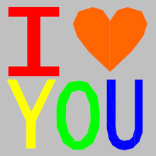 Load image into Gallery viewer, I Love You, Foundation Paper Piecing Pattern (FPP Pattern), Quilt Block, 3 sizes FPP Patterns- Full Bobbin Designs foundation paper piecing patterns quilt block patterns sewing patterns