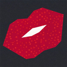 Load image into Gallery viewer, Kisses Foundation Paper Piecing Pattern (FPP Pattern), Quilt Block, 3 sizes FPP Patterns- Full Bobbin Designs foundation paper piecing patterns quilt block patterns sewing patterns