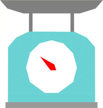 Load image into Gallery viewer, Kitchen Scales, Foundation Paper Piecing Pattern (FPP Pattern), Quilt Block, 3 sizes FPP Patterns- Full Bobbin Designs foundation paper piecing patterns quilt block patterns sewing patterns