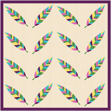 Load image into Gallery viewer, Light as a Feather, Foundation Paper Piecing Pattern (FPP Pattern), 3 sizes FPP Patterns- Full Bobbin Designs foundation paper piecing patterns quilt block patterns sewing patterns