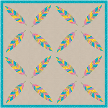 Load image into Gallery viewer, Light as a Feather, Foundation Paper Piecing Pattern (FPP Pattern), 3 sizes FPP Patterns- Full Bobbin Designs foundation paper piecing patterns quilt block patterns sewing patterns