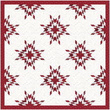 Load image into Gallery viewer, Lone Star, Foundation Paper Piecing Pattern (FPP Pattern), Quilt Block, 4 sizes FPP Patterns- Full Bobbin Designs foundation paper piecing patterns quilt block patterns sewing patterns