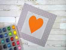 Load image into Gallery viewer, Love Foundation Paper Piecing Pattern (FPP Pattern), includes FREE Heart Pattern, Quilt Blocks, 1 Size FPP Patterns- Full Bobbin Designs foundation paper piecing patterns quilt block patterns sewing patterns