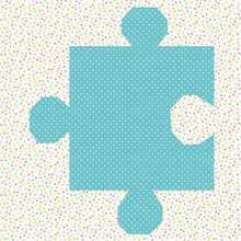 Load image into Gallery viewer, Missing Pieces, Jigsaw Puzzle, Foundation Paper Piecing Pattern (FPP Pattern), Quilt Blocks, 4 Pieces in 3 sizes FPP Patterns- Full Bobbin Designs foundation paper piecing patterns quilt block patterns sewing patterns