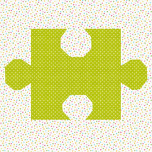 Load image into Gallery viewer, Missing Pieces, Jigsaw Puzzle, Foundation Paper Piecing Pattern (FPP Pattern), Quilt Blocks, 4 Pieces in 3 sizes FPP Patterns- Full Bobbin Designs foundation paper piecing patterns quilt block patterns sewing patterns