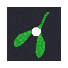 Load image into Gallery viewer, Mistletoe, Foundation Paper Piecing Pattern (FPP Pattern), Quilt Block, 3 sizes FPP Patterns- Full Bobbin Designs foundation paper piecing patterns quilt block patterns sewing patterns