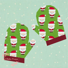 Load image into Gallery viewer, Mittens, Foundation Paper Piecing Pattern (FPP Pattern), Quilt Block, 3 sizes FPP Patterns- Full Bobbin Designs foundation paper piecing patterns quilt block patterns sewing patterns