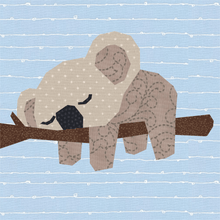 Load image into Gallery viewer, Nap Time, Koala, Foundation Paper Piecing Pattern (FPP Pattern), Quilt Block, 3 sizes FPP Patterns- Full Bobbin Designs foundation paper piecing patterns quilt block patterns sewing patterns