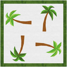 Load image into Gallery viewer, Palm Tree, Foundation Paper Piecing Pattern (FPP Pattern), Quilt Block, 5 sizes FPP Patterns- Full Bobbin Designs foundation paper piecing patterns quilt block patterns sewing patterns