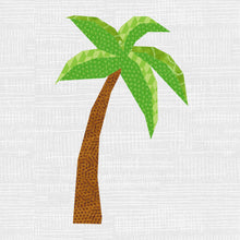 Load image into Gallery viewer, Palm Tree, Foundation Paper Piecing Pattern (FPP Pattern), Quilt Block, 5 sizes FPP Patterns- Full Bobbin Designs foundation paper piecing patterns quilt block patterns sewing patterns