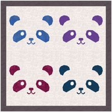 Load image into Gallery viewer, Panda Bear, Foundation Paper Piecing Pattern (FPP Pattern), Quilt Block, 3 sizes FPP Patterns- Full Bobbin Designs foundation paper piecing patterns quilt block patterns sewing patterns
