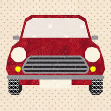 Load image into Gallery viewer, Pedal to the Metal, Car,Foundation Paper Piecing Pattern (FPP Pattern), Quilt Block, 3 sizes FPP Patterns- Full Bobbin Designs foundation paper piecing patterns quilt block patterns sewing patterns