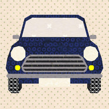 Load image into Gallery viewer, Pedal to the Metal, Car,Foundation Paper Piecing Pattern (FPP Pattern), Quilt Block, 3 sizes FPP Patterns- Full Bobbin Designs foundation paper piecing patterns quilt block patterns sewing patterns