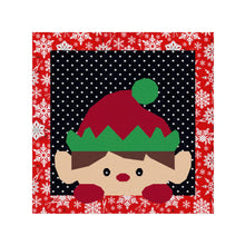 Load image into Gallery viewer, Peeping Elf, Foundation Paper Piecing Pattern (FPP Pattern), Quilt Block, 3 sizes FPP Patterns- Full Bobbin Designs foundation paper piecing patterns quilt block patterns sewing patterns