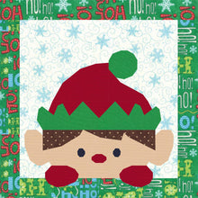 Load image into Gallery viewer, Peeping Elf, Foundation Paper Piecing Pattern (FPP Pattern), Quilt Block, 3 sizes FPP Patterns- Full Bobbin Designs foundation paper piecing patterns quilt block patterns sewing patterns