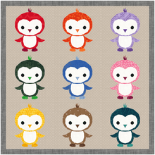 Load image into Gallery viewer, Penguin, Foundation Paper Piecing, FPP Pattern, 3 sizes FPP Patterns- Full Bobbin Designs foundation paper piecing patterns quilt block patterns sewing patterns