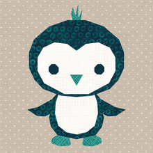 Load image into Gallery viewer, Penguin, Foundation Paper Piecing, FPP Pattern, 3 sizes FPP Patterns- Full Bobbin Designs foundation paper piecing patterns quilt block patterns sewing patterns