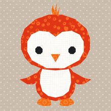 Load image into Gallery viewer, Penguin, Foundation Paper Piecing, FPP Pattern, 3 sizes FPP Patterns- Full Bobbin Designs foundation paper piecing patterns quilt block patterns sewing patterns