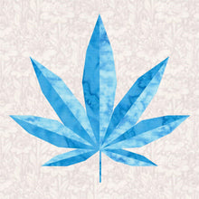 Load image into Gallery viewer, Pot Leaf, Marijuana, Foundation Paper Piecing Pattern (FPP Pattern), Quilt Block, 4 sizes FPP Patterns- Full Bobbin Designs foundation paper piecing patterns quilt block patterns sewing patterns