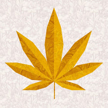 Load image into Gallery viewer, Pot Leaf, Marijuana, Foundation Paper Piecing Pattern (FPP Pattern), Quilt Block, 4 sizes FPP Patterns- Full Bobbin Designs foundation paper piecing patterns quilt block patterns sewing patterns