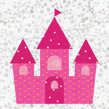 Load image into Gallery viewer, Princess Castle, Foundation Paper Piecing Pattern (FPP Pattern), Quilt Block, 4 sizes FPP Patterns- Full Bobbin Designs foundation paper piecing patterns quilt block patterns sewing patterns