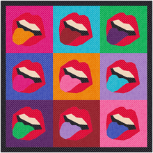 Load image into Gallery viewer, Pulling Tongues, Cheeky, Retro, Foundation Paper Piecing (FPP Pattern), Quilt Block, 3 sizes FPP Patterns- Full Bobbin Designs foundation paper piecing patterns quilt block patterns sewing patterns