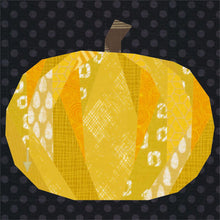 Load image into Gallery viewer, Pumpkin, Halloween, Foundation Paper Piecing Pattern (FPP Pattern), Quilt Block, 5 sizes FPP Patterns- Full Bobbin Designs foundation paper piecing patterns quilt block patterns sewing patterns