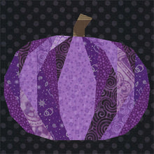 Load image into Gallery viewer, Pumpkin, Halloween, Foundation Paper Piecing Pattern (FPP Pattern), Quilt Block, 5 sizes FPP Patterns- Full Bobbin Designs foundation paper piecing patterns quilt block patterns sewing patterns