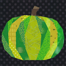 Load image into Gallery viewer, Pumpkin, Halloween, Foundation Paper Piecing Pattern (FPP Pattern), Quilt Block, 5 sizes FPP Patterns- Full Bobbin Designs foundation paper piecing patterns quilt block patterns sewing patterns