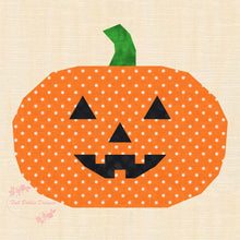 Load image into Gallery viewer, Pumpkin Patch, Halloween, Foundation Paper Piecing Pattern (FPP Pattern), Quilt Block, 3 sizes FPP Patterns- Full Bobbin Designs foundation paper piecing patterns quilt block patterns sewing patterns
