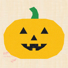 Load image into Gallery viewer, Pumpkin Patch, Halloween, Foundation Paper Piecing Pattern (FPP Pattern), Quilt Block, 3 sizes FPP Patterns- Full Bobbin Designs foundation paper piecing patterns quilt block patterns sewing patterns