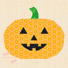 Load image into Gallery viewer, Pumpkin Patch, Halloween, Foundation Paper Piecing Pattern (FPP Pattern), Quilt Block, 3 sizes FPP Patterns- Full Bobbin Designs foundation paper piecing patterns quilt block patterns sewing patterns