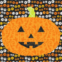 Load image into Gallery viewer, Pumpkin Placemat and Coaster, Foundation Paper Piecing Pattern (FPP Pattern), Quilt Block FPP Patterns- Full Bobbin Designs foundation paper piecing patterns quilt block patterns sewing patterns