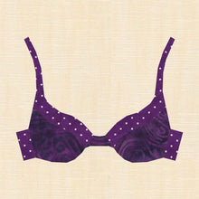 Load image into Gallery viewer, Push Up Bra, Foundation Paper Piecing, FPP Pattern, 3 sizes FPP Patterns- Full Bobbin Designs foundation paper piecing patterns quilt block patterns sewing patterns