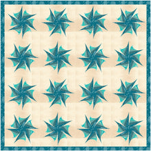 Load image into Gallery viewer, Iris Fold Flower, Foundation Paper Piecing, FPP Pattern, 5 sizes