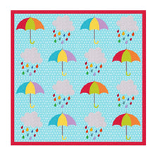 Load image into Gallery viewer, Rainbow Rain Cloud, Foundation Paper Piecing Pattern (FPP Pattern), Quilt Block, 3 sizes FPP Patterns- Full Bobbin Designs foundation paper piecing patterns quilt block patterns sewing patterns