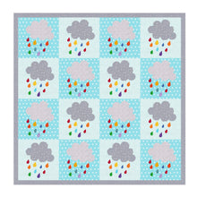 Load image into Gallery viewer, Rainbow Rain Cloud, Foundation Paper Piecing Pattern (FPP Pattern), Quilt Block, 3 sizes FPP Patterns- Full Bobbin Designs foundation paper piecing patterns quilt block patterns sewing patterns