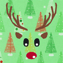 Load image into Gallery viewer, Red Nosed Reindeer, Foundation Paper Piecing Pattern (FPP Pattern), Quilt Block, 3 sizes FPP Patterns- Full Bobbin Designs foundation paper piecing patterns quilt block patterns sewing patterns