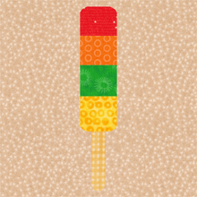Load image into Gallery viewer, Retro Ice Lollies, Foundation Paper Piecing Pattern (FPP Pattern), Quilt Block, 3 Designs, 3 Sizes FPP Patterns- Full Bobbin Designs foundation paper piecing patterns quilt block patterns sewing patterns