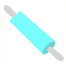 Load image into Gallery viewer, Rolling Pin, Foundation Paper Piecing Pattern (FPP Pattern), Quilt Block, 3 sizes FPP Patterns- Full Bobbin Designs foundation paper piecing patterns quilt block patterns sewing patterns