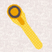 Load image into Gallery viewer, Rotary Cutter, Sewing Notions, Foundation Paper Piecing Pattern (FPP Pattern), Quilt Block, 3 Sizes FPP Patterns- Full Bobbin Designs foundation paper piecing patterns quilt block patterns sewing patterns