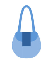 Load image into Gallery viewer, Saddle Style Handbag, Foundation Paper Piecing Pattern (FPP Pattern), Quilt Block, 3 sizes FPP Patterns- Full Bobbin Designs foundation paper piecing patterns quilt block patterns sewing patterns